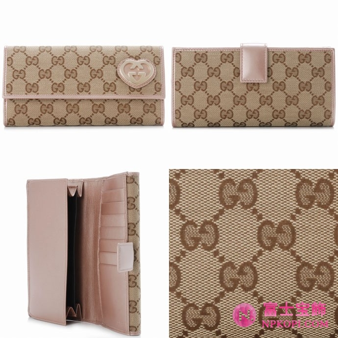 GUCCI/グッチ 2012年春夏新作LOVELYWホック2つ折り長財布 245723 F4C2G 8594 